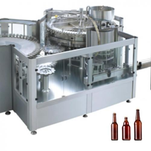 Automatic 3-in-1 Glass Bottled Carbonated Drinks Filling Machine